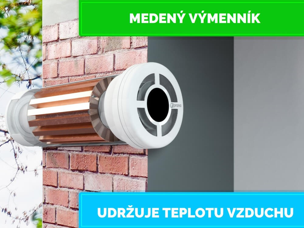 Obrázok 5 - Lokálná rekuperácia PRANA 150 Premium Plus